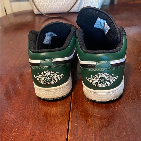 Nike Air Jordan Green and Black Low Tops - Picture 2 of 8